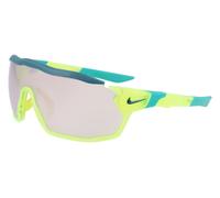 Nike Unisex Nike NIKE SHOW X RUSH E DZ7369 702 Occhiali da sole Plastica Giallo Marrone Maschera Specchiate