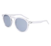 Nike Unisex NIKE SWERVE P FD1850 901 Occhiali da sole Plastica Cristallo Argento Rotonda Polarizzata Polarizzata