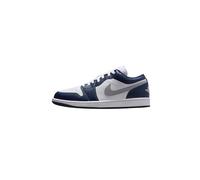 Nike Uomini Air Jordan 1 Basso in Esecuzione, Bianco/Lupo Grigio-Marino Notte, 9.5 UK (10.5 US)