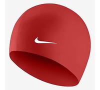 Cuffia da nuoto nike swim solid silicone training rosso