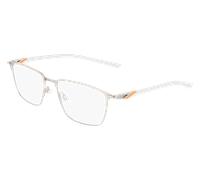 Nike Uomo NIKE 6066 045 Montature da vista Titanio Argento Squadrata Normale