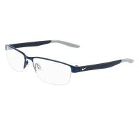 Nike Uomo Nike NIKE 8138 405 Montature da vista Metallo Blu Squadrata Fotocromatiche