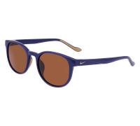Nike Uomo NIKE TEMPER FLOW IF1101X 492 Occhiali da sole Iniettato Blu Marrone Rotonda Normale