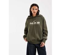 Nike - Varsity Phoenix Fleece - Felpa con cappuccio oversize kaki-Verde XS