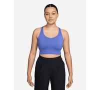 Nike Vogatore Seamless Crop Pro W - Canotta Training - Donna - Blu nd_M