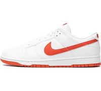 Nike W Dunk Low, Scarpe da Basket da Donna, Bianco Rosso Picante, 40.5 EU