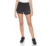 Nike W Nk 10K 2In1 Short Pantaloncini Sportivi, Donna, Black/Black/Black/Wolf Grey, L