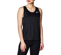 Nike W Nk City Sleek Tank Canottiera Sportiva, Donna, Black/Reflective Silv, XS