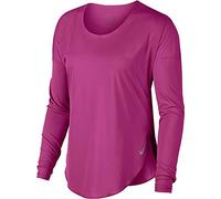 Nike W Nk City Sleek Top LS, Donna, Donna, AT0848_S, Active Fuchsia/Reflective Silv, S