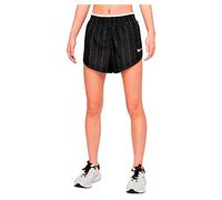 Nike W NK DF ICNCLSH Tempo LX Short Pantaloncini, Black/White, L Donna