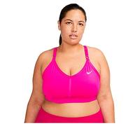 Nike W Nk Df Indy V-neck Plus Bra, Reggiseno Sportivo Donna, Pink/Active Pink/White, 3XL