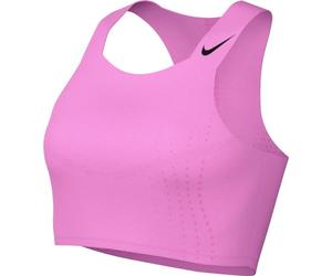 NIKE W NK DFADV AROSWFT Crop, T-Shirt Donna, Rosa/Nero, M