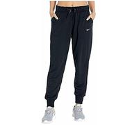 Nike W Nk Dry Get Fit FLC Pant Tape Pantaloni Sportivi, Donna, Black/White, M