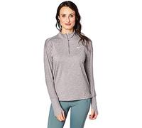 Nike W Nk Elmnt Hz Maglietta Maniche Lunghe, Donna, Gunsmoke/Atmosphere Grey/Htr, XS