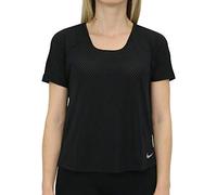 Nike W Nk Miler SS Breathe Tshirt, Donna, Nero, S