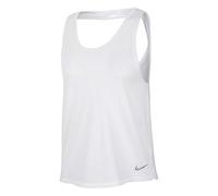 Nike W Nk Miler Tank Breathe, Canottiera Sportiva Donna, White/(Reflective Silv), L