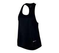 Nike W NK Miler Tank Racer, Canottiera Sportiva Donna, Black/(Reflective Silv), 2XL