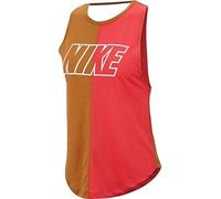 Nike W NK Miler Tank SD, Canottiera Donna, Wheat/Ember Glow/White, M