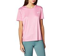 Nike W Nk Miler Top SS, T-Shirt Donna, Magic Flamingo/Magic Flamingo/Reflective Silv, L