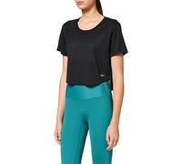 Nike W NK One DF Breathe SS Top, T-Shirt Donna, Black/White, L