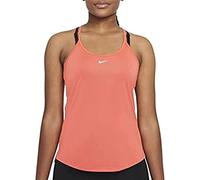 Nike W NK One DF ELSTKA Std Tank Canottiera, Magic Ember/White, L Donna