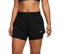 Pantaloncini nike dri fit one 3in 2 in 1 donna nero