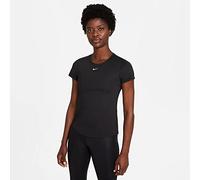 Nike W NK One DF SS Std Top T-Shirt, Black/White, L Donna