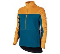 NIKE W Nk Repel Top Midlayer Felpa, Donna, Gold Suede/Midnight Turq/Reflective Silv, XL