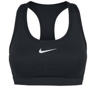 Nike W Nk Swoosh Medium Support Bra Nero Donna DX6821-010