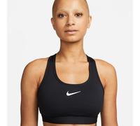 Nike Swoosh W - reggiseno sportivo medio sostegno - donna L Black woman Dri-Fit