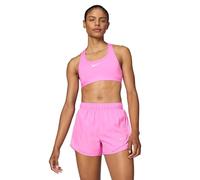 Nike W Nk Swsh Med SPT Bra, Playful Pink/White, S Donna