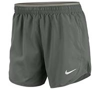 NIKE W Nk Tempo LX Short 5 in - Pantaloncini Sportivi da Donna, Donna, Pantalone Corto, BV2953, Verde/Argento (Juniper Fog/Jade Stone/Reflective Silv), L