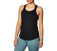 Nike W Nk Yoga Strappy Tank Canottiera Sportiva, Donna, Black/Dk Smoke Grey, S