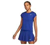 Nike W NKCT DF VCTRY Top SS T-Shirt, Deep Royal Blue/White, XS Donna