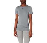 Nike W NP 365 Top SS Essential T-Shirt, Smoke Grey/(Black), S Donna