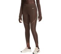 Nike W NP DF MR 7/8 TIGHT NVLTY Leggins L Marrone