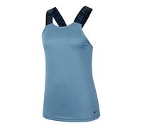 Nike W NP Dry Elastika Tank Ess Canottiera Sportiva, Donna, Valerian Blue/Pure/Black/Black, 2XL