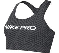NIKE W NP Swsh LGT SPT AOP Bra, Antracite/Bianco, M Donna