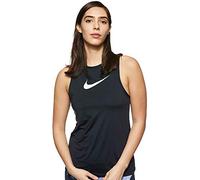 Nike W NP Tank Essential Swoosh Canottiera Sportiva, Donna, Black/White, XL