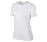 Nike W NP Top SS all Over Mesh T-Shirt, Donna, White/Black, XS