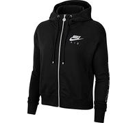 Nike W NSW Air Hoodie FZ FLC BB Felpa, Donna, Black/Ice Silver, XS