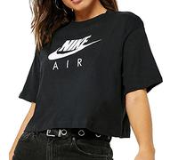 Nike W NSW Air SS, Short Sleeve Top Donna, Nero, S
