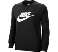 Nike W NSW Essntl Crew FLC Hbr Maglia Manica Lunga, Donna, Nero, XL