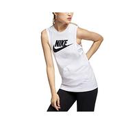 Nike W NSW Essntl Mscl Futura, Canottiera Sportiva Donna, White/Black, XS