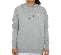 Nike W NSW Essntl Po FLC Maglia Manica Lunga, Donna, Grigio, L