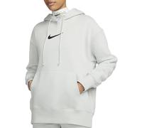 Nike W NSW FLC OS PO HDY MS Felpe con cappuccio XS Bianco