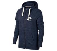 Nike W Nsw Gym Vntg Fz 883729, Felpa Con Cappuccio Per Donna, Grigio (Obsidian/Sail), XS