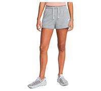 Nike W NSW Gym VNTG PE Short Pantaloncini, Dark Grey Heather/White, S Donna