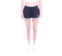 Nike W NSW HRTG Short FLC Pantaloncini, Donna, Black/White/White, L