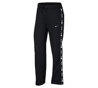 Nike W NSW Pant Logo Tape Popper Pantaloni, Donna, Black/Black/Black/White, L